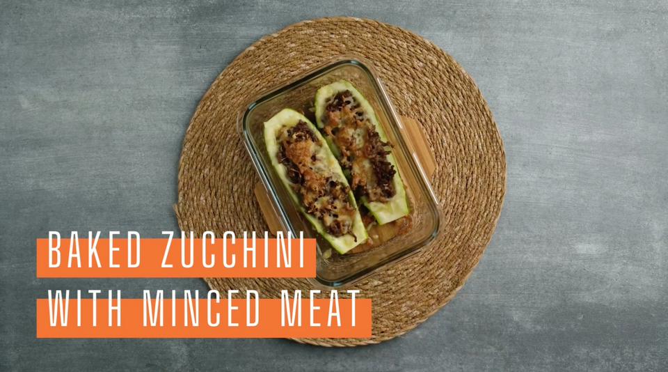 Baked Zucchini With Minced Meat